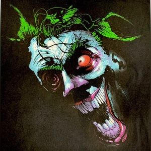 Vintage Joker Tee Batman Men Large T Shirt DC Comics Villain Rare Graphic Black